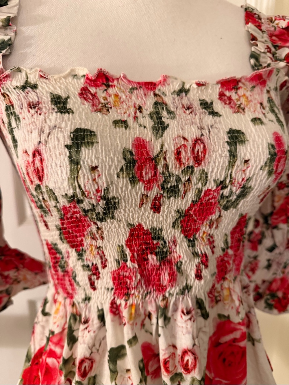 Anthropologie Smocked Sweatheart Blouse NWT! - Picture 11 of 16